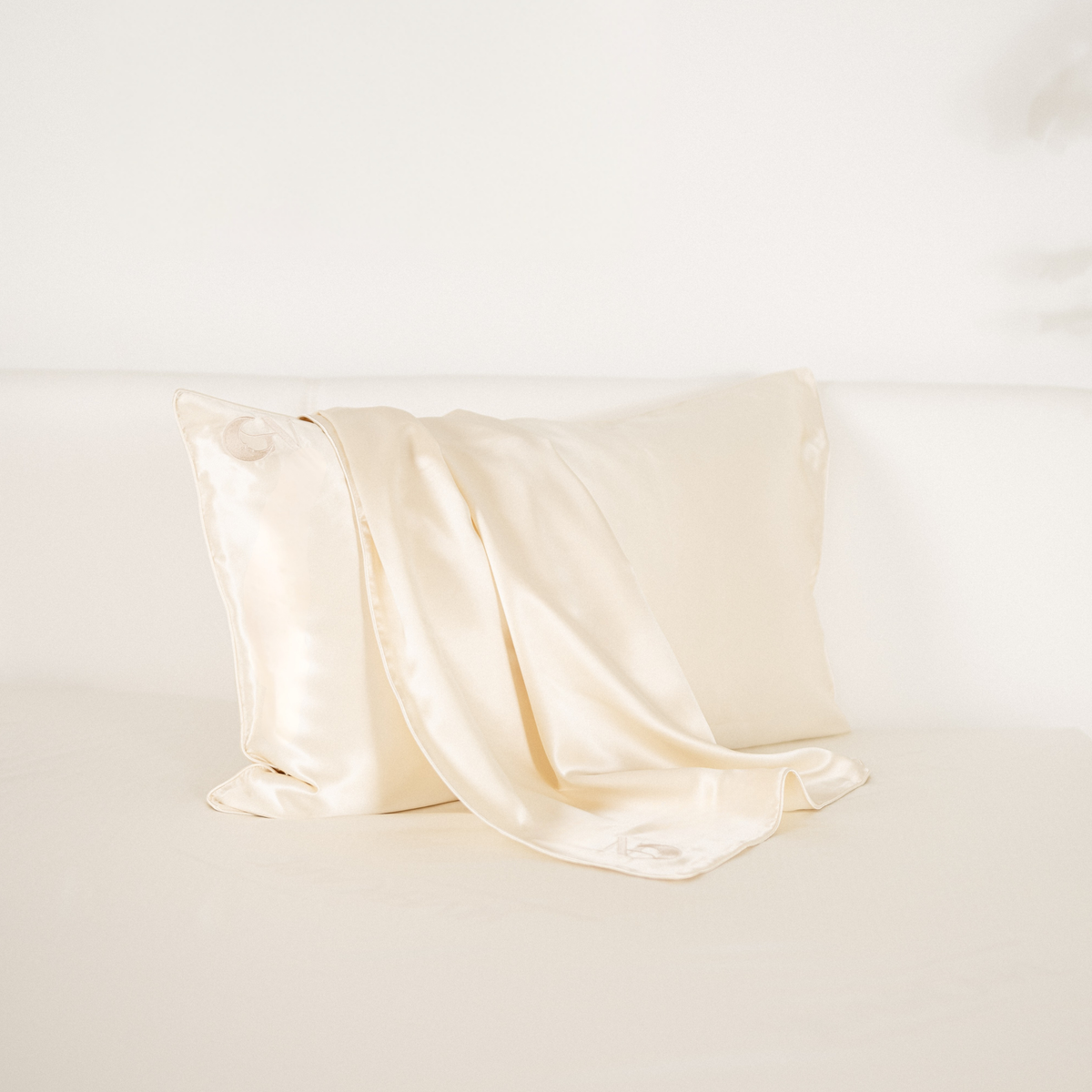 Federa in seta 50×80 in 100% pura seta (22 Momme, Classe 6A) di GN Glowy Nights® – dermatologicamente testata, effetto anti-crespo, per capelli morbidi e una pelle luminosa