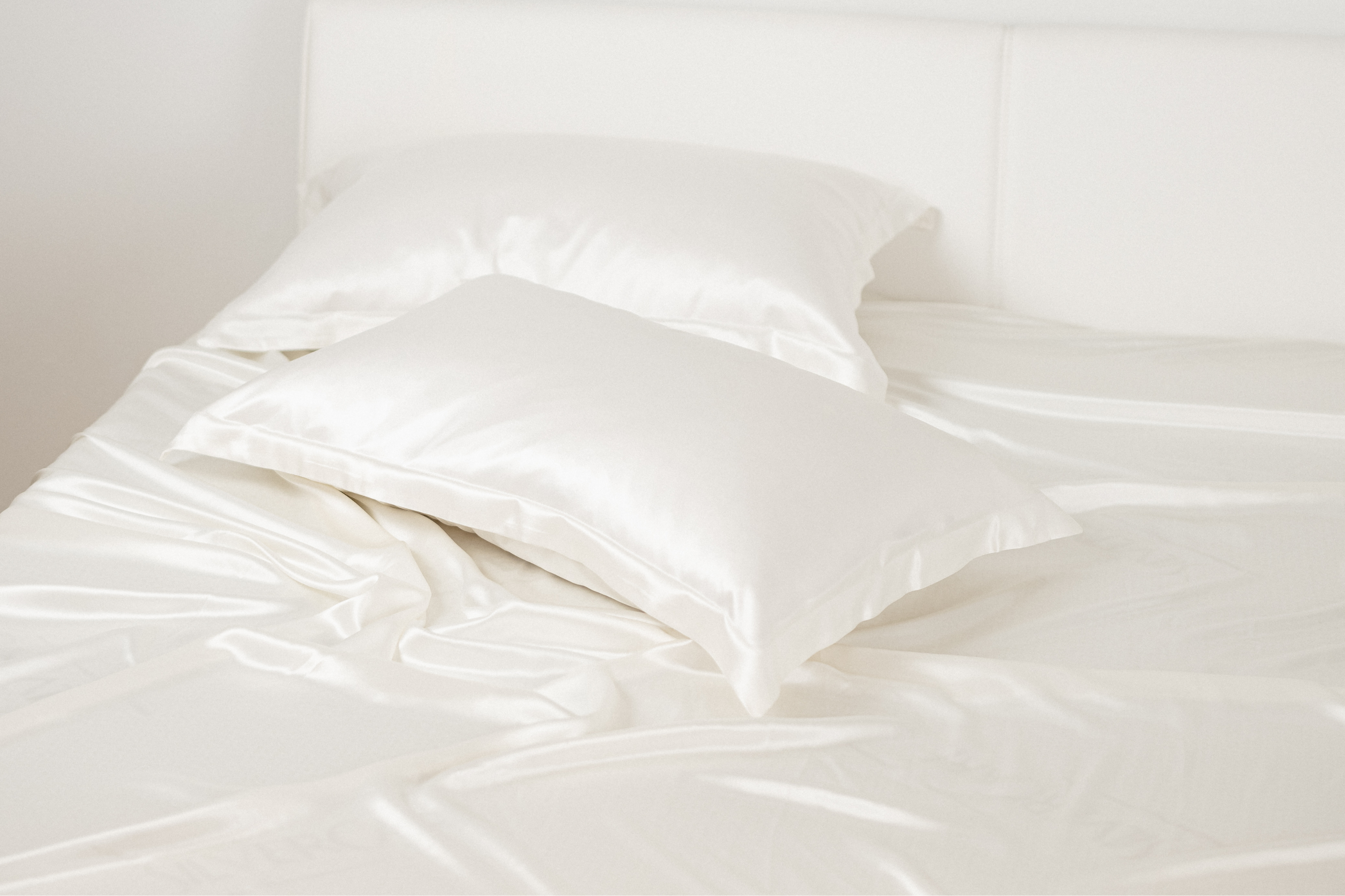 Federa di seta bianco avorio con bordo oxford | 50 x 80 cm (1 pz.)
