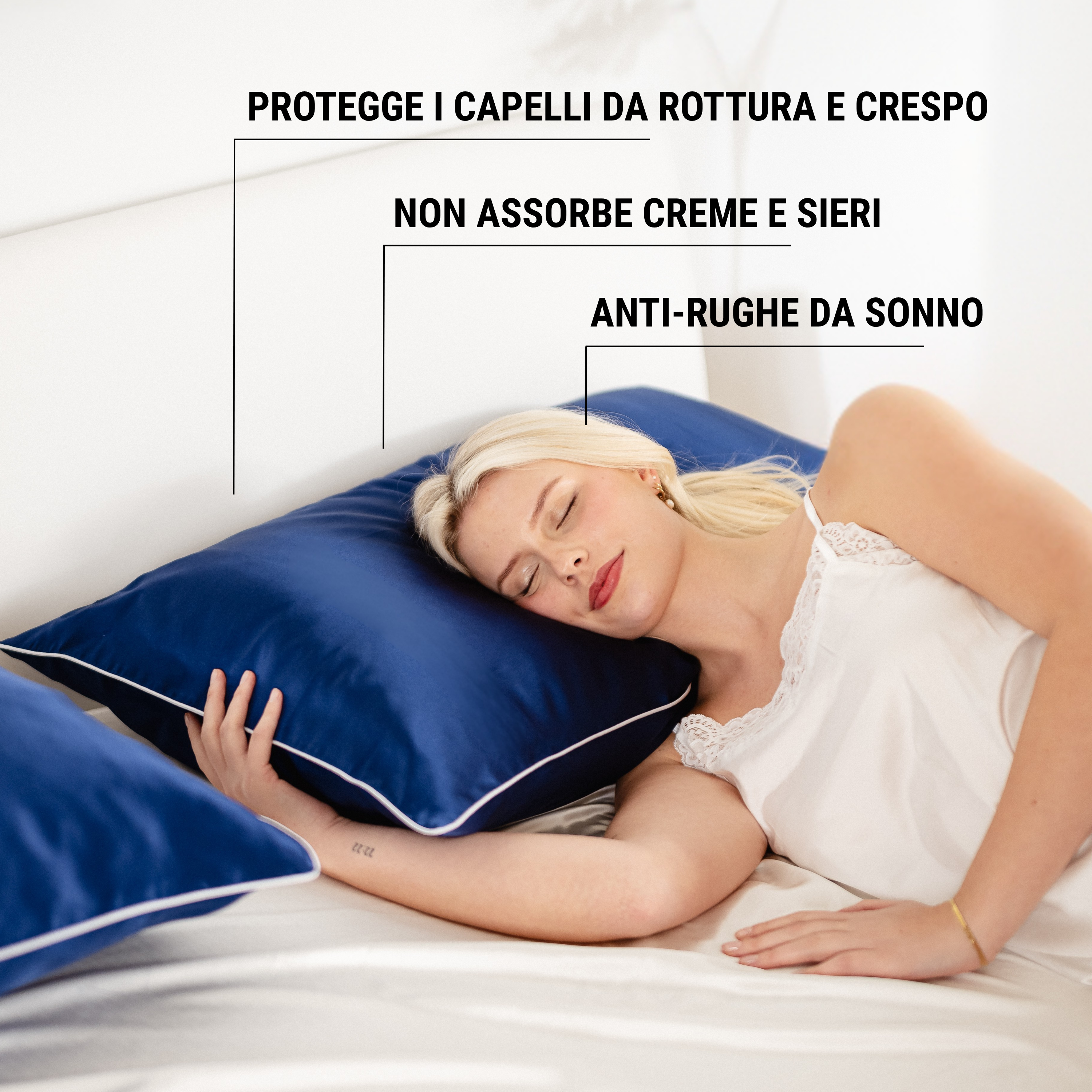 Federa in seta 50×80 in 100% pura seta (22 Momme, Classe 6A) di GN Glowy Nights® –  federa di seta dermatologicamente testata, effetto anti-crespo, per capelli morbidi e una pelle luminosa