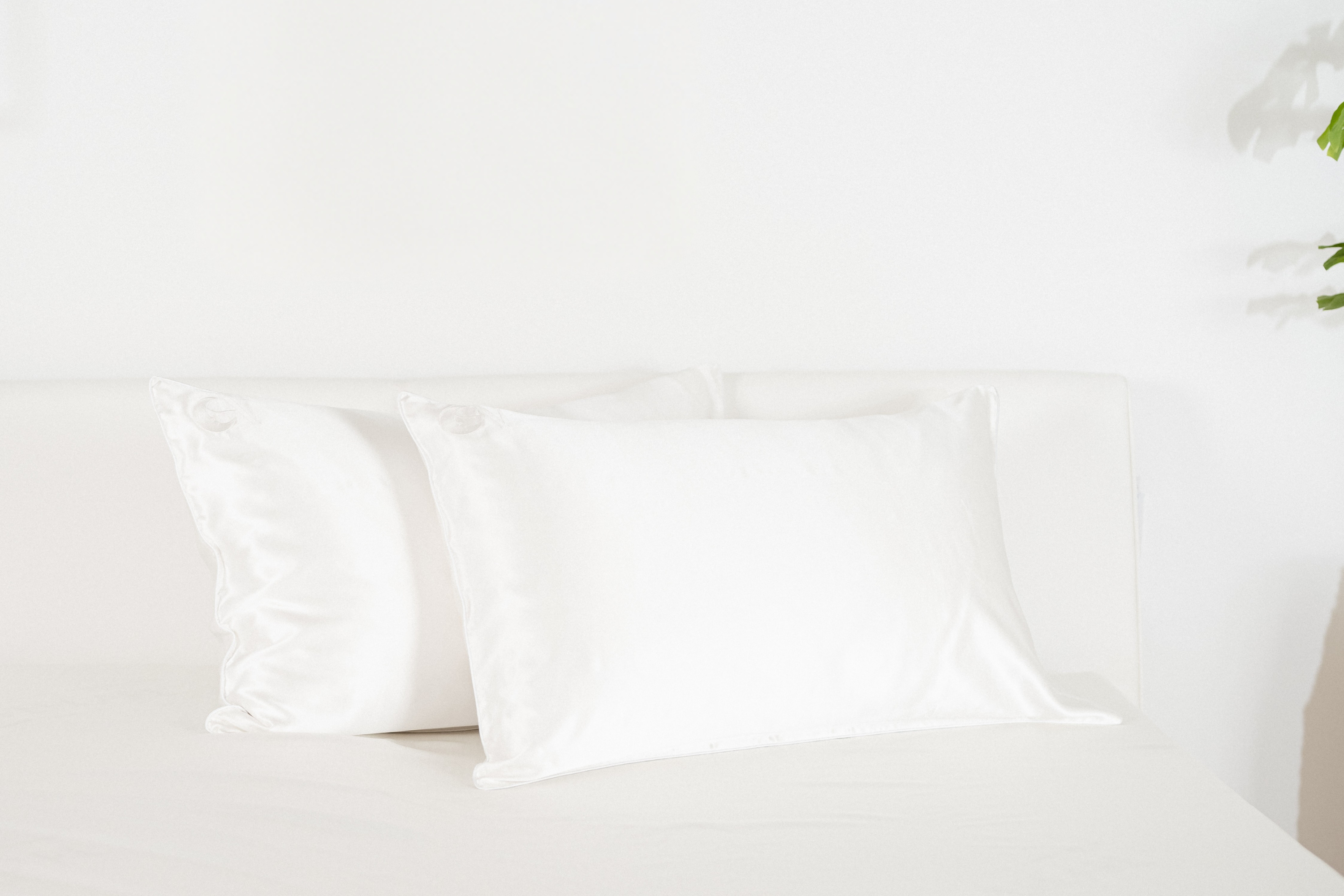 Federa di seta bianco avorio con bordino cordonato | 50 x 80 cm (1 pz.)