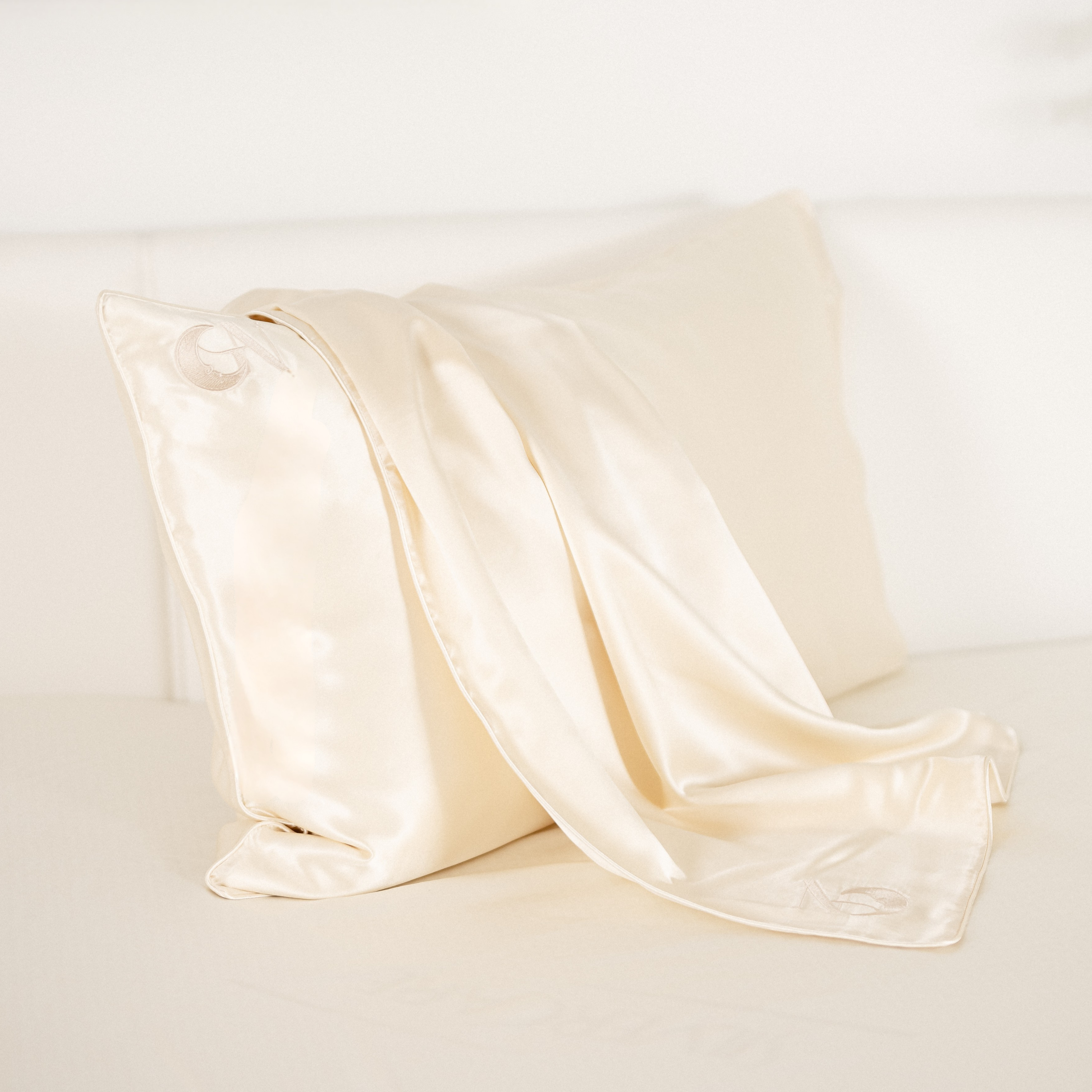 Federa in seta 50×80 in 100% pura seta (22 Momme, Classe 6A) di GN Glowy Nights® – dermatologicamente testata, effetto anti-crespo, per capelli morbidi e una pelle luminosa
